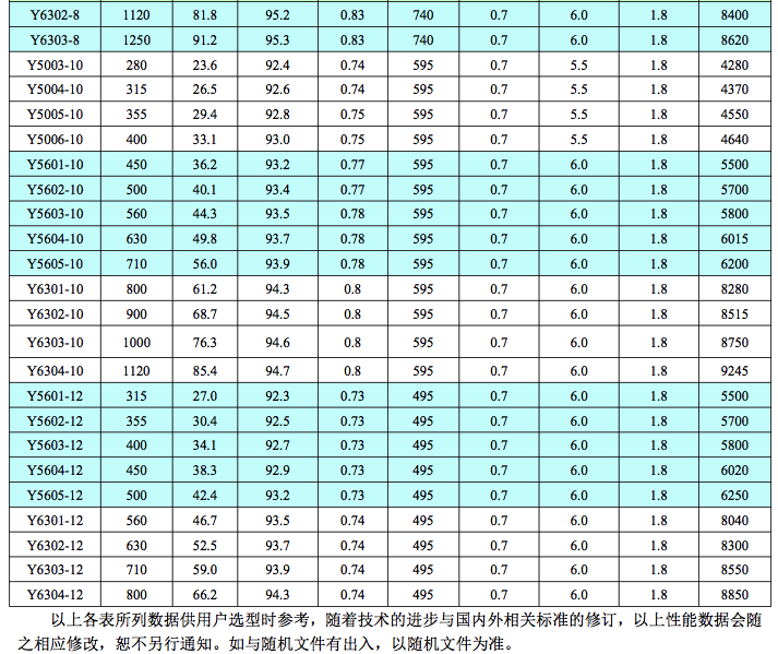 Y10kV中型高壓電機(jī)5